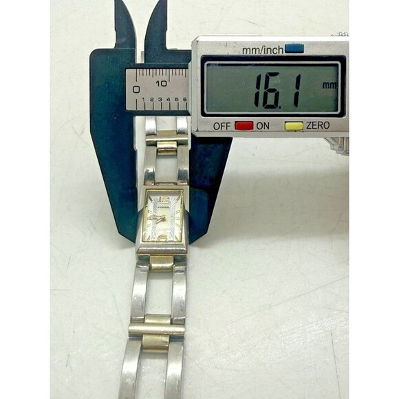 Fossil F2 Watch Women's 16mm Case Two Tone Band ES-1771 All Stainless Steel - Picture 4 of 6